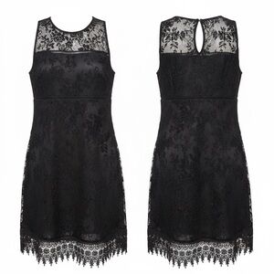 Speechless Dress Sz M Black Sheer Velvet Whimsigoth‎ Party Formal Date Night LBD